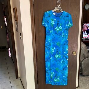 Floral Blue Dress